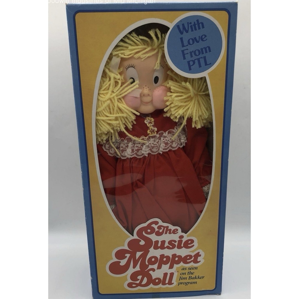 VIntage 1985 PTL Club The Susie Moppet Doll By Jim &‎ Tammy Baker  ORIGINAL BOX - Picture 7 of 7